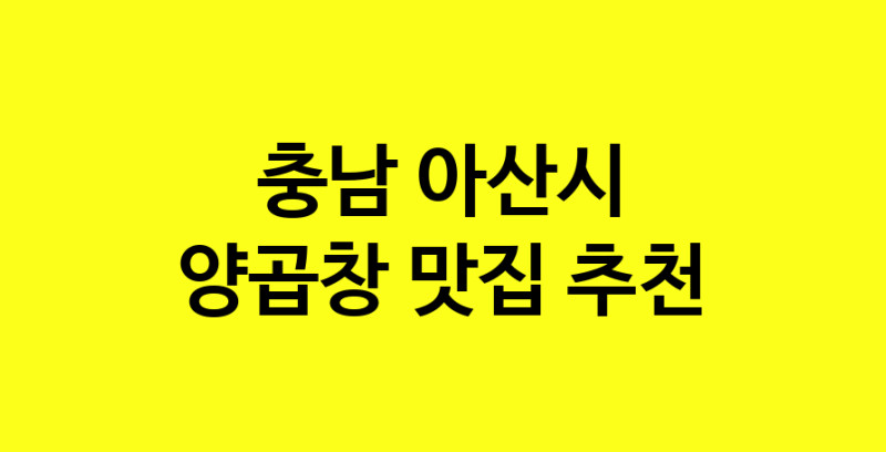 Dayb.TO | 충남 아산시 양곱창 추천 가까운 양곱창맛집 소개합니다